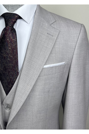 Mono Yaka Yelekli Takım Elbise 