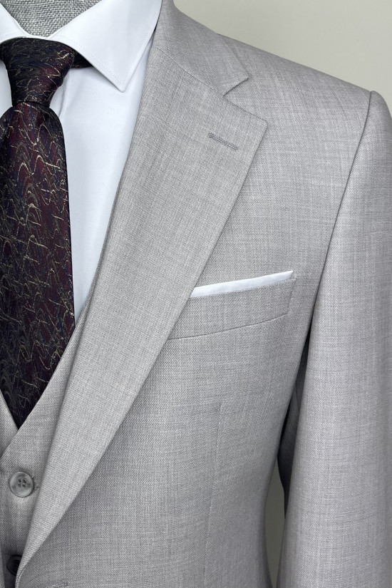 Mono Yaka Yelekli Takım Elbise 