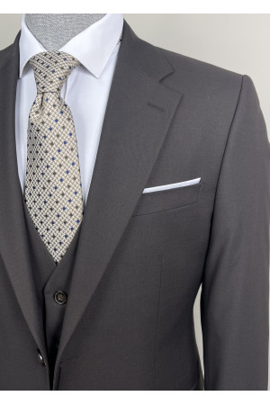 Mono Yaka Yelekli Takım Elbise 