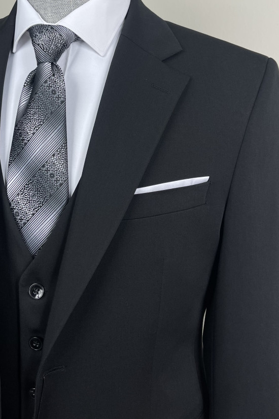 Mono Yaka Yelekli Takım Elbise 