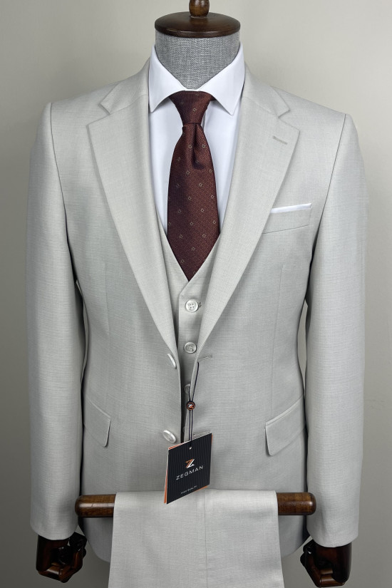 Mono Yaka Yelekli Takım Elbise 