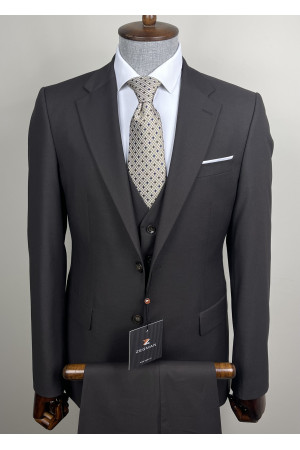 Mono Yaka Yelekli Takım Elbise 