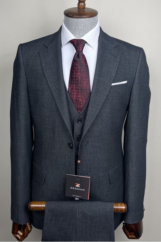 Mono Yaka Yelekli Takım Elbise 