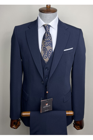 Mono Yaka Yelekli Takım Elbise 