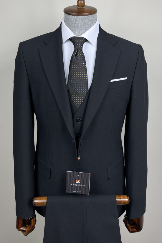 Mono Yaka Yelekli Takım Elbise 