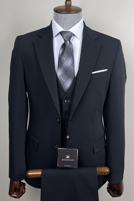 Mono Yaka Yelekli Takım Elbise 