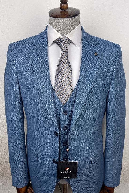 Mono Yaka Yelekli Takım Elbise