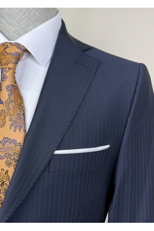 Altınyıldız Sorti Çizgili Mono Yaka Takım Elbise