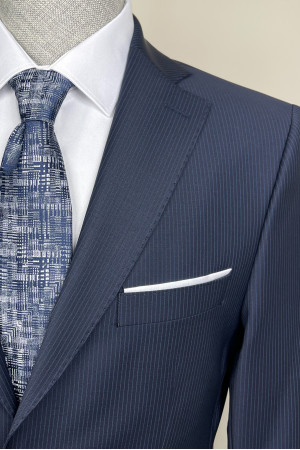 Altınyıldız Sorti Çizgili Mono Yaka Takım Elbise