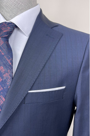 Altınyıldız Sorti Çizgili Mono Yaka Takım Elbise