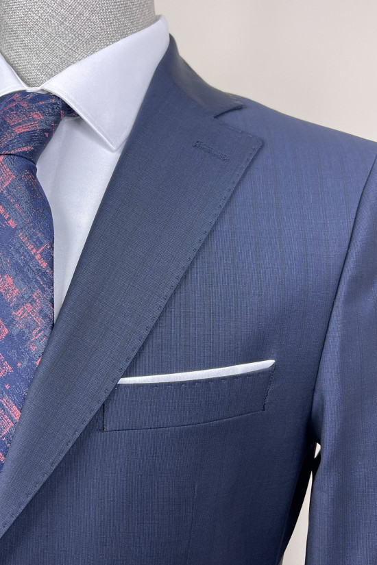 Altınyıldız Sorti Çizgili Mono Yaka Takım Elbise