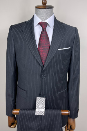 Altınyıldız Sorti Çizgili Mono Yaka Takım Elbise